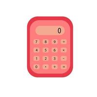 Flat Calculator Vector Illustration