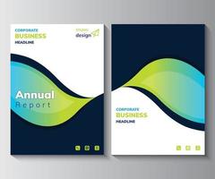 plantilla de diseño de informe anual, folleto, cartel, folleto corporativo vector