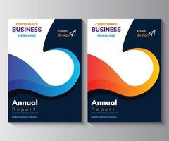 plantilla de diseño de informe anual, folleto, cartel, folleto corporativo vector