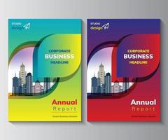 Annual Report Design Template,  Brochure,  Poster, Corporate  Flyer vector