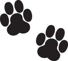 Paw Print. Dog and cat paw print. Animal paw prints vector