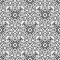 black and white color tribal vector seamless pattern. aztec abstract