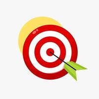 Illustration of an arrow hitting the target vector