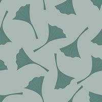 A simple seamless pattern of abstract leaves. vector