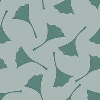 A simple seamless pattern of abstract leaves. vector