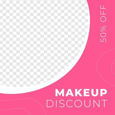 Beauty Makeup feed design social media post template