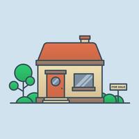 House for sale vector illustration