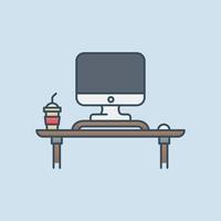 Workspace icon vector illustration