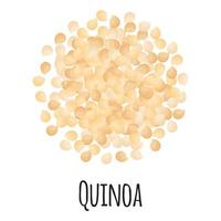 Quinoa for template farmer market design, label and packing. vector