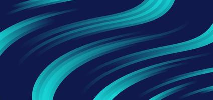 Abstract blue gradient stripe curved lines light  background. vector