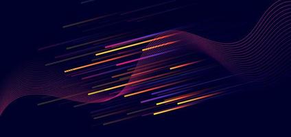 Abstract colorful for sports background. Wave dynamic lines. vector