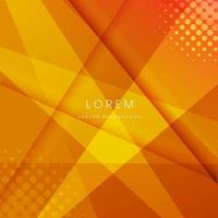 Abstract modern orange geometric background vector