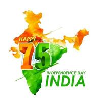 Tricolor  for 75th Independence Day of India on 15th August vector