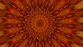 rostrött och orange pulserande kalejdoskopiskt element