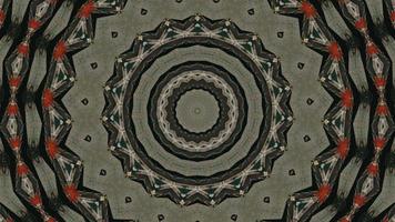 Grey Green with Red Vibrant Kaleidoscopic Element video