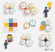 Collection of Infographic Templates for Business vector