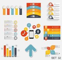 Collection of Infographic Templates for Business vector