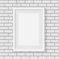 Frame on Brick Wall for Your Text and Images vector