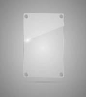 Realistic Glass Frames. Vector Illustration