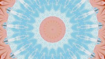 Rose Pink and Azure Blue Vibrant Kaleidoscopic Element video