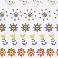 Abstract Cute Background  Flower Seamless Pattern vector