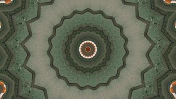 Gradient Green with Brown Accents Kaleidoscopic Element video