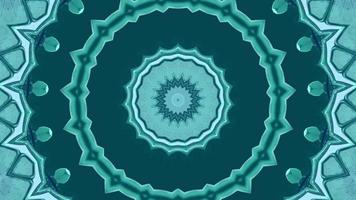 Cool Teal Vibrant Kaleidoscopic Element video