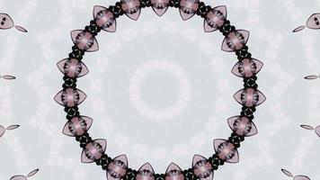 White and Pink Elements Vibrant Kaleidoscopic video