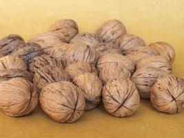 walnut fruit food background photo