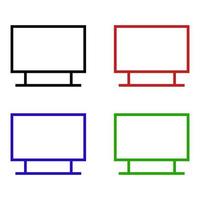 Computer illustrated on white background vector