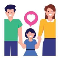 Family Love and Care vector