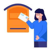 Postbox and Mail vector