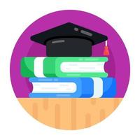 Books Stack and Notebook vector