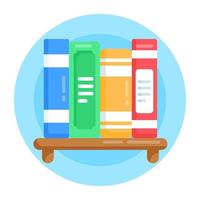 Books Stack and Notebook vector
