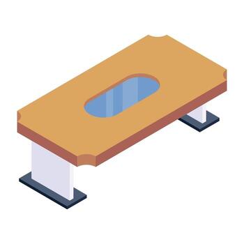 Computer Desk Table vector