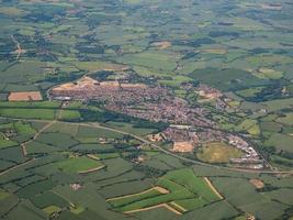 Aerial view of Dunmow, UK photo