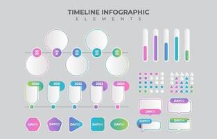 Timeline Infographic Elements vector