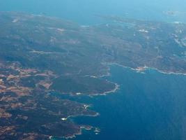 Aerial view of Corsica photo