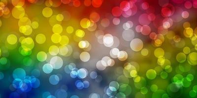 Light Multicolor vector background with spots.