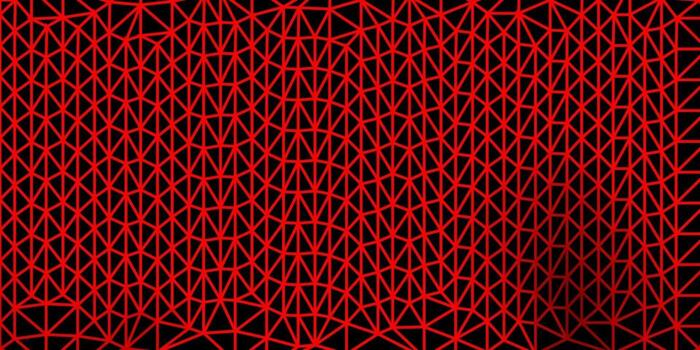 diseño de triángulo de poli vector rojo claro.