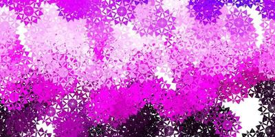 Light Purple, Pink vector layout with beautiful snowflakes.