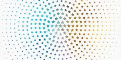 Light Blue, Yellow vector template with neon stars.