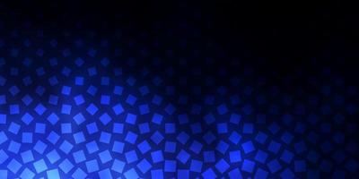 Dark BLUE vector background with rectangles.