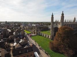 Aerial view of Cambridge photo