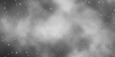 Light Gray vector pattern with abstract stars.