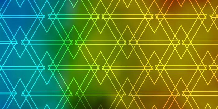 textura de vector azul claro, amarillo con estilo triangular.