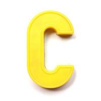Magnetic uppercase letter C photo
