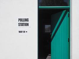 General elections polling station photo