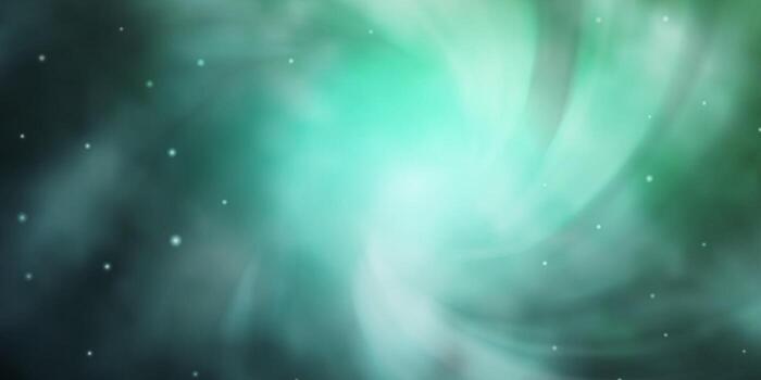 patrón de vector verde claro con estrellas abstractas.