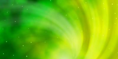 Light Green vector background with small and big stars.